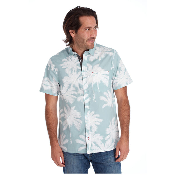 Px Los Angeles Rex Peached Poplin Shirt Seafoam