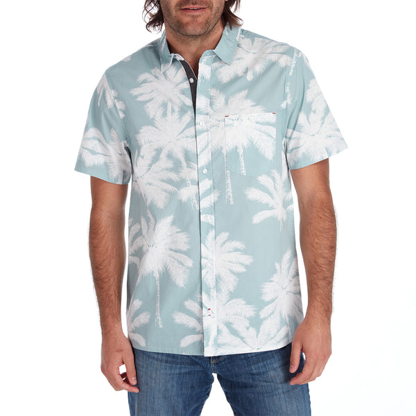 Px Los Angeles Rex Peached Poplin Shirt Seafoam