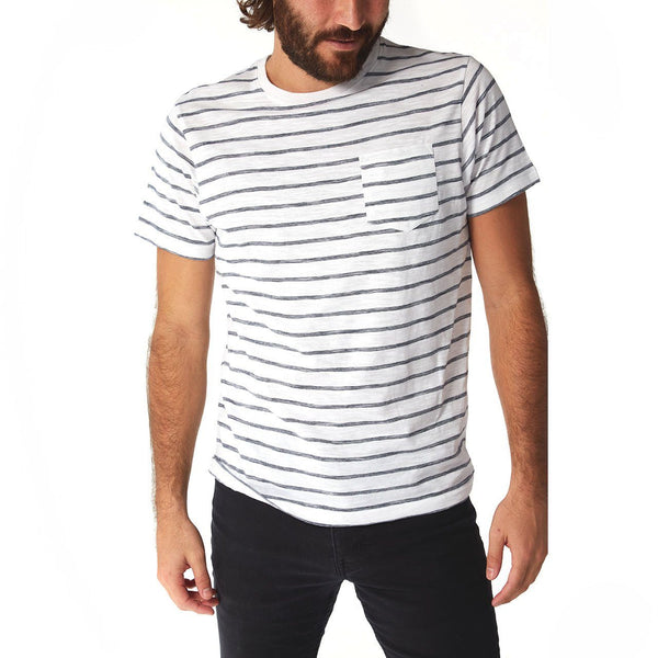 Px Los Angeles Rick Striped Tee Navy