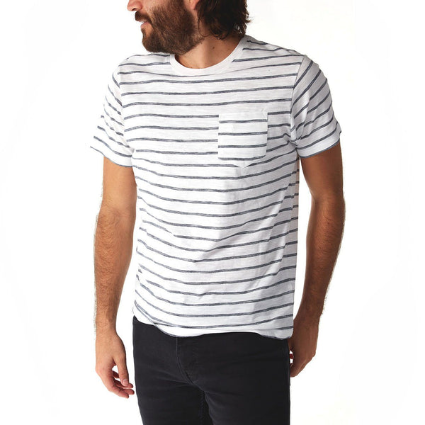 Px Los Angeles Rick Striped Tee Navy