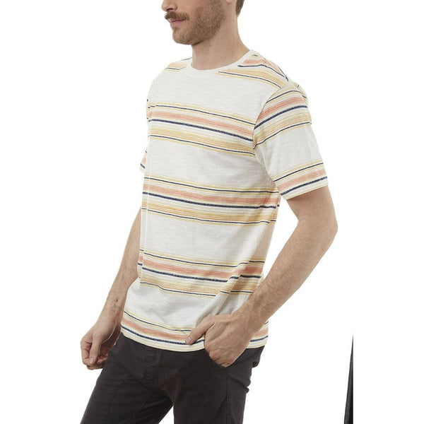 Px Los Angeles Russel Striped Tee White