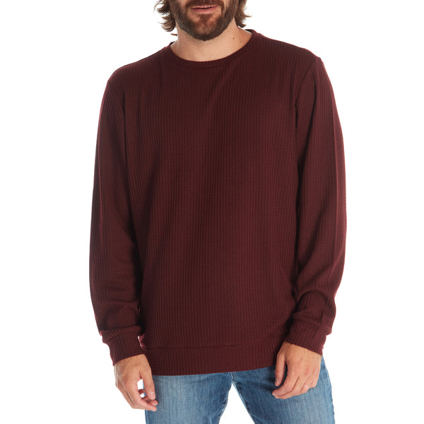 Px Los Angeles Saul Long Sleeve Tee Burgundy