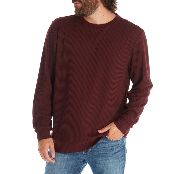 Px Los Angeles Saul Long Sleeve Tee Burgundy