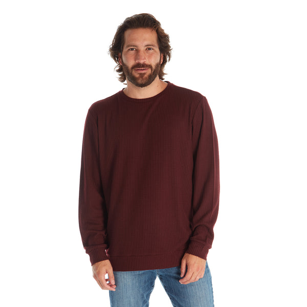px los angeles Saul Long Sleeve Tee Burgundy