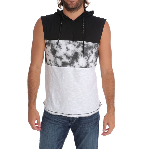 Px Los Angeles Talan Hooded Muscle Tank White