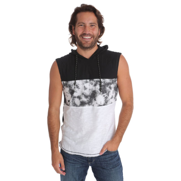 px los angeles Talan Hooded Muscle Tank White