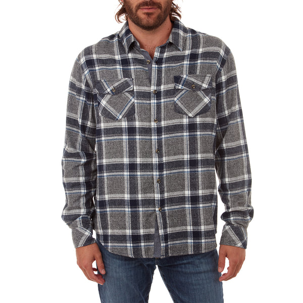 Px Los Angeles Terrell Flannel Shirt Navy