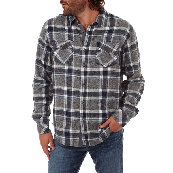 Px Los Angeles Terrell Flannel Shirt Navy