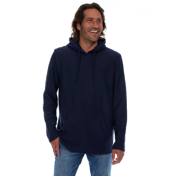 Px Los Angeles Tobias Textured Hoodie Navy