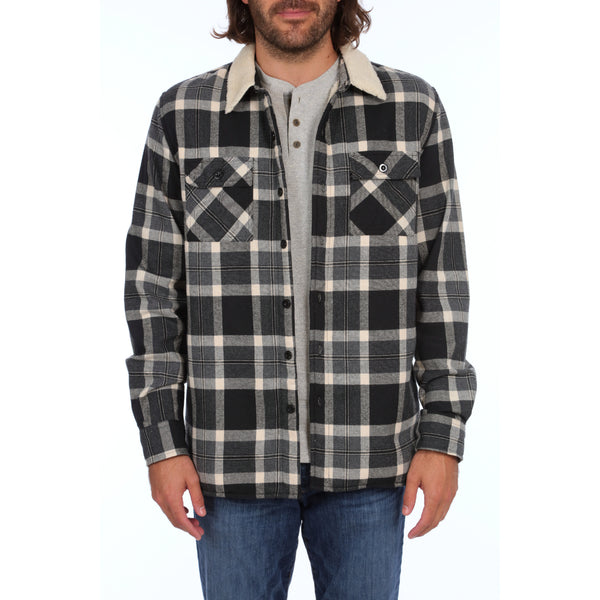 Px Los Angeles Wyatt Sherpa Shacket Black