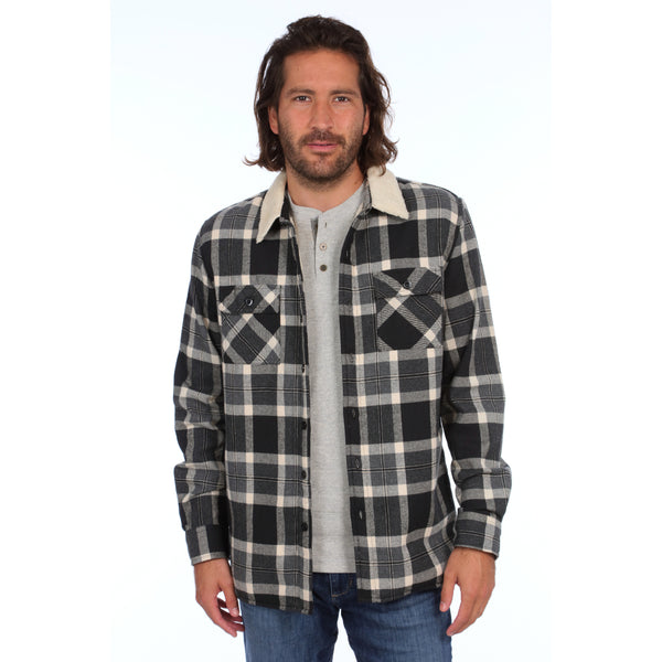 px los angeles Wyatt Sherpa Shacket Black