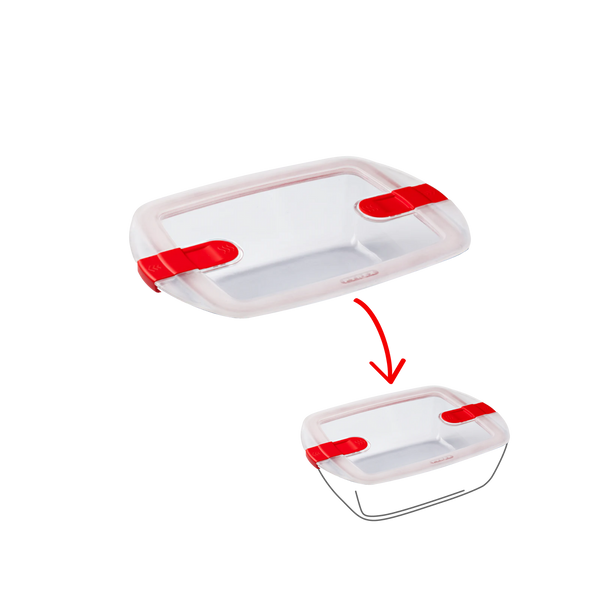 pyrex Cook&Heat - Rectangular replacement lid with steam valves