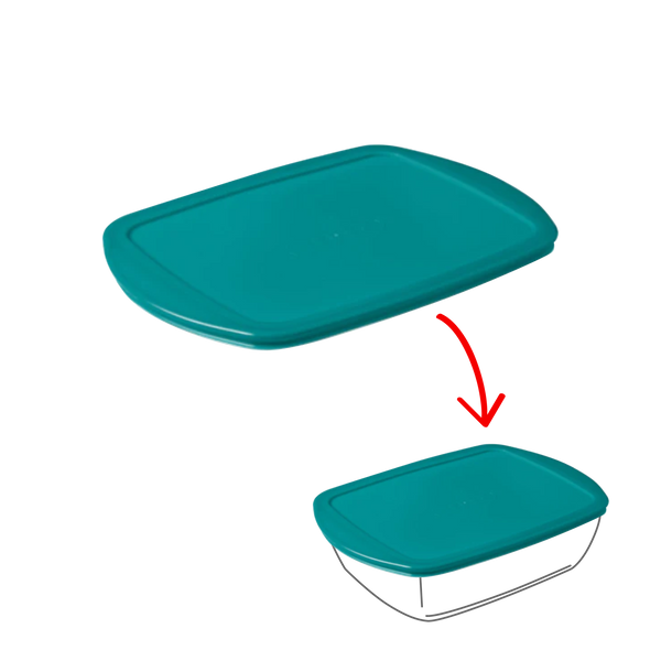 Pyrex Cook&Store - Peacock Green Rectangular Replacement Lid