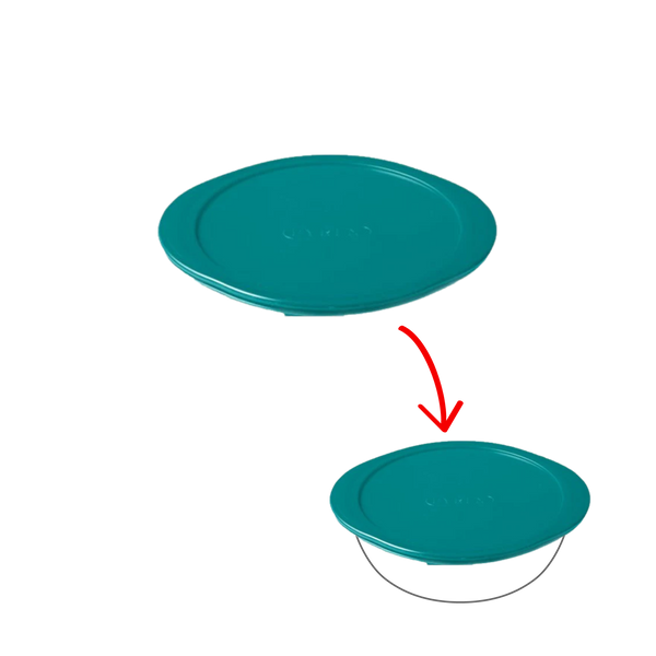 pyrex Cook&Store - Peacook green round replacement lid