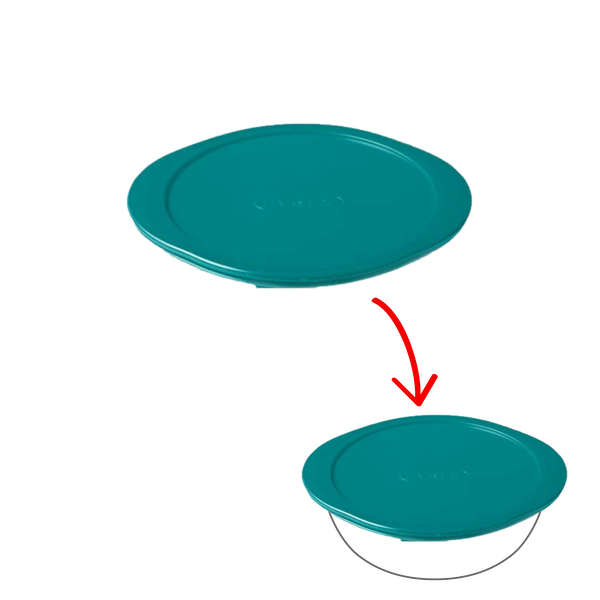 pyrex Cook&Store - Peacook green round replacement lid