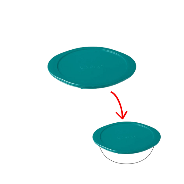pyrex Cook&Store - Peacook green round replacement lid