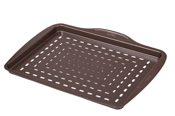 pyrex Metal pizza tray with easy grip - different sizes & shapes - asimetriA