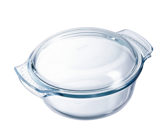 pyrex Multi-purpose round glass casserole dish - 4 IN 1 range