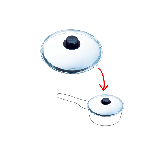 pyrex Glass lid not microwave safe - Classic