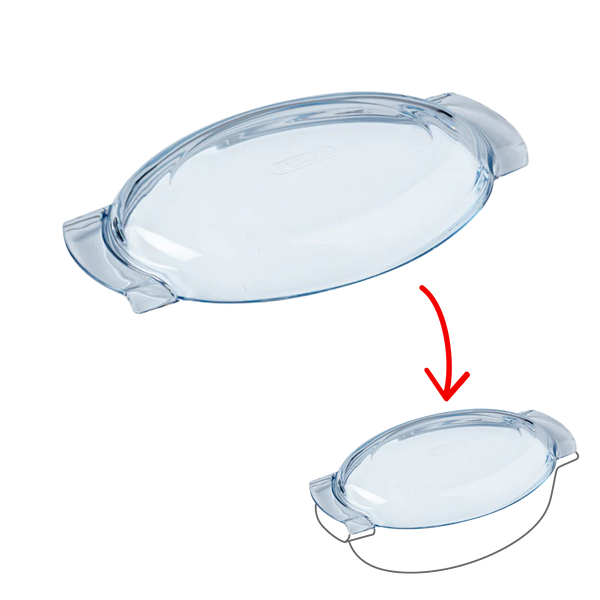 pyrex Lid spare part - oval glass casserole