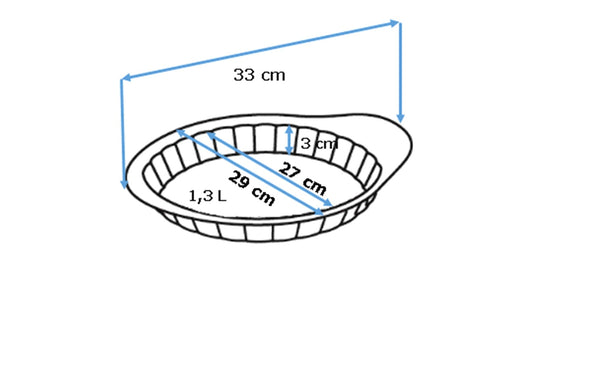 Pyrex Metal Tart Tin With Easy Grip - AsimetriA