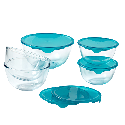 pyrex Set of 5 bowls with lid