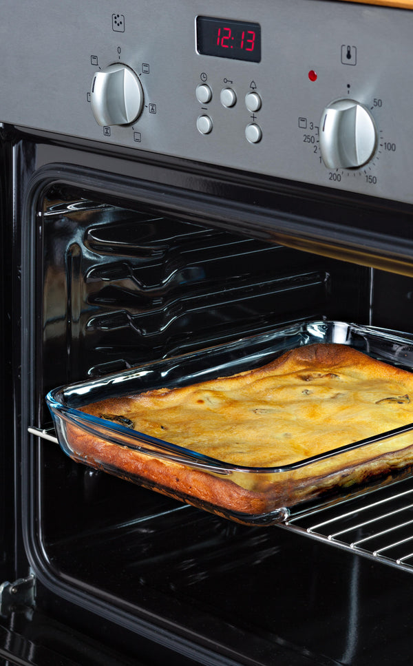 Pyrex Rectangular Glass Family Oven Dish With Lid For 6/8 People - Cook&Store