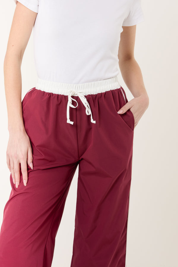 Qed London Elasticated Side Stripe Tracksuit Bottoms