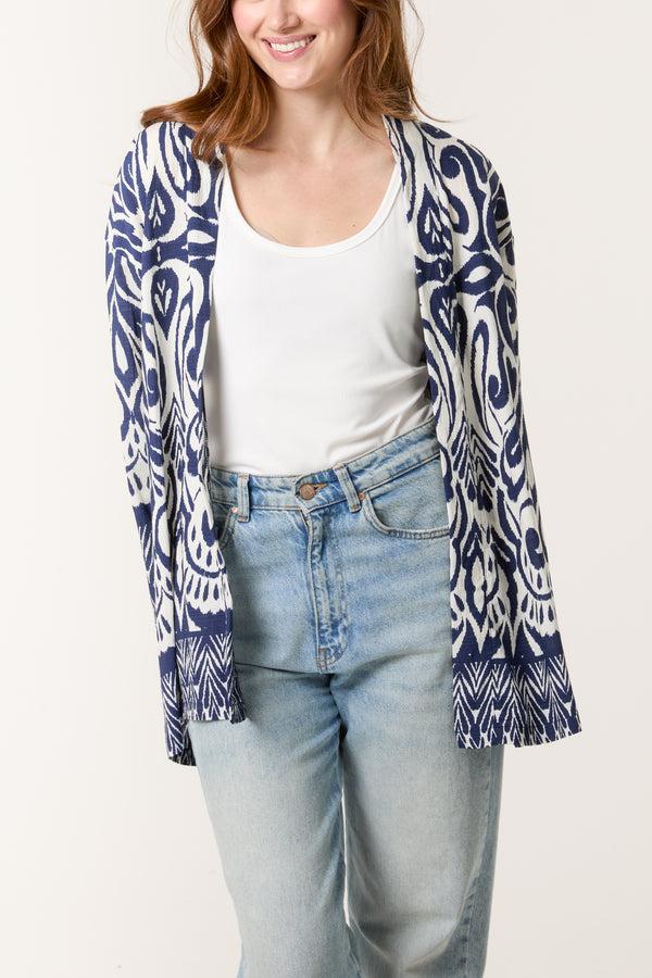 Qed London Abstract Print Kimono