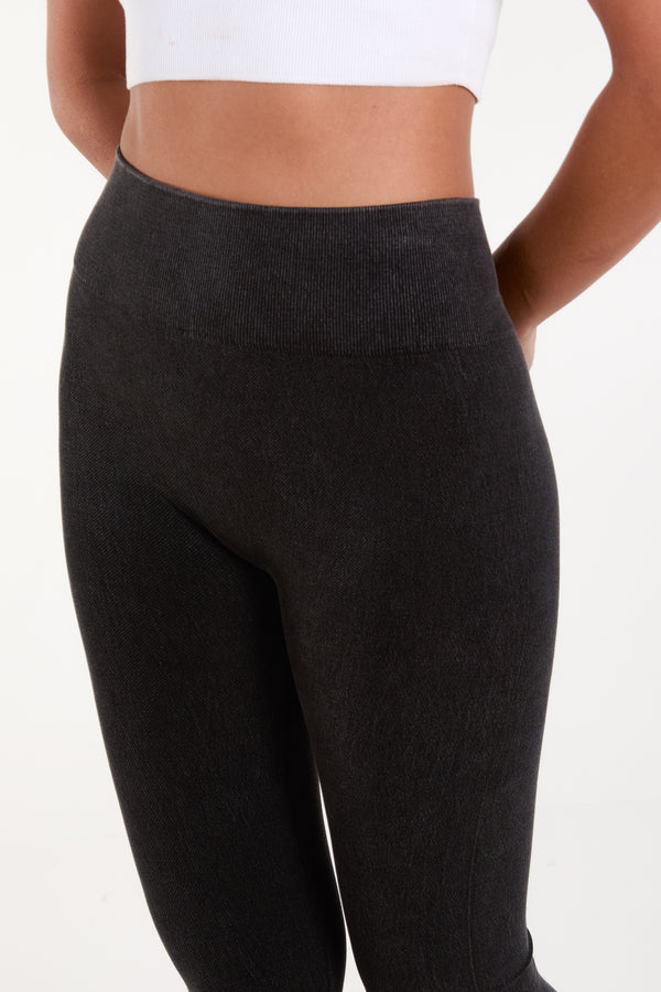 Qed London Acid Wash Legging