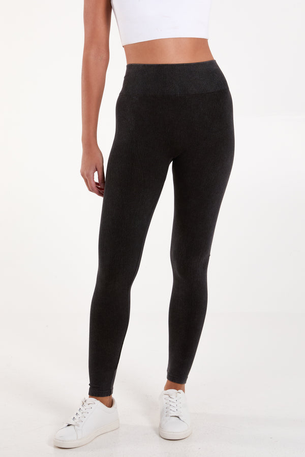 Qed London Acid Wash Legging