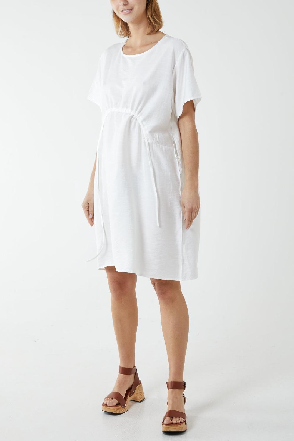 Qed London Adjustable Cocoon Pocket Dress