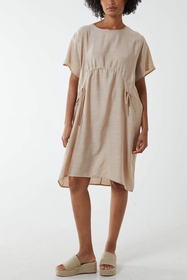 qed london Adjustable Cocoon Pocket Dress