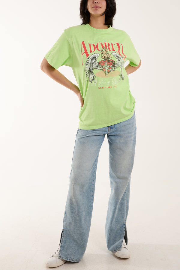 Qed London Adored Print T-Shirt