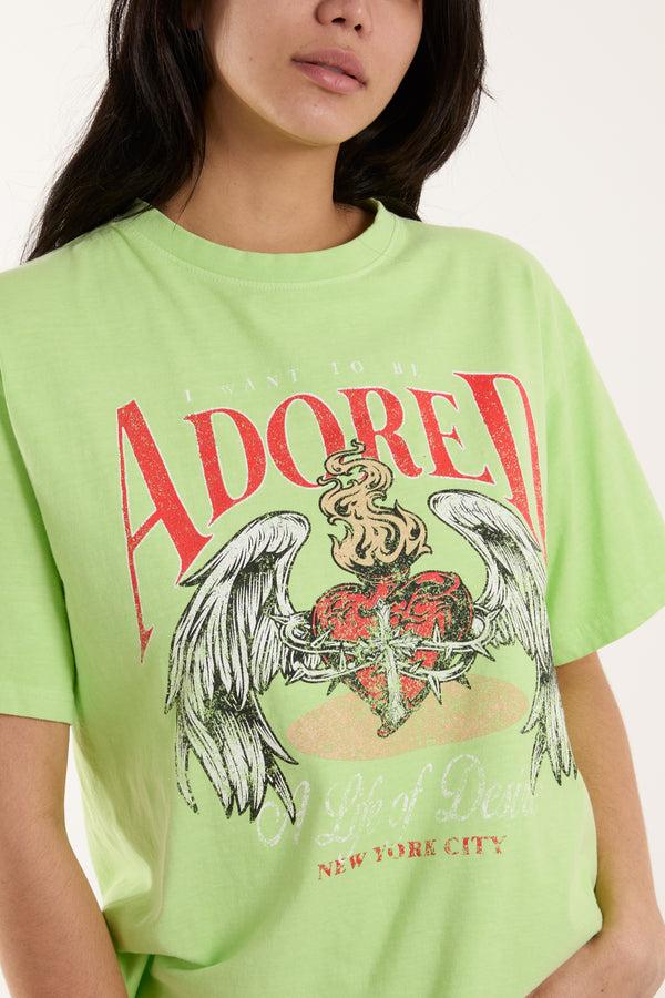 Qed London Adored Print T-Shirt