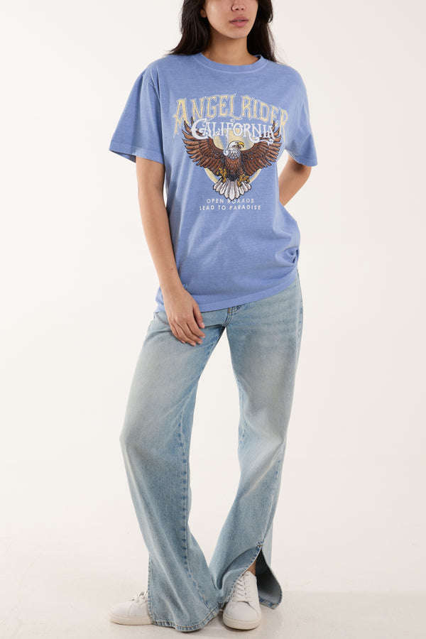 Qed London Angel Rider Print T-Shirt