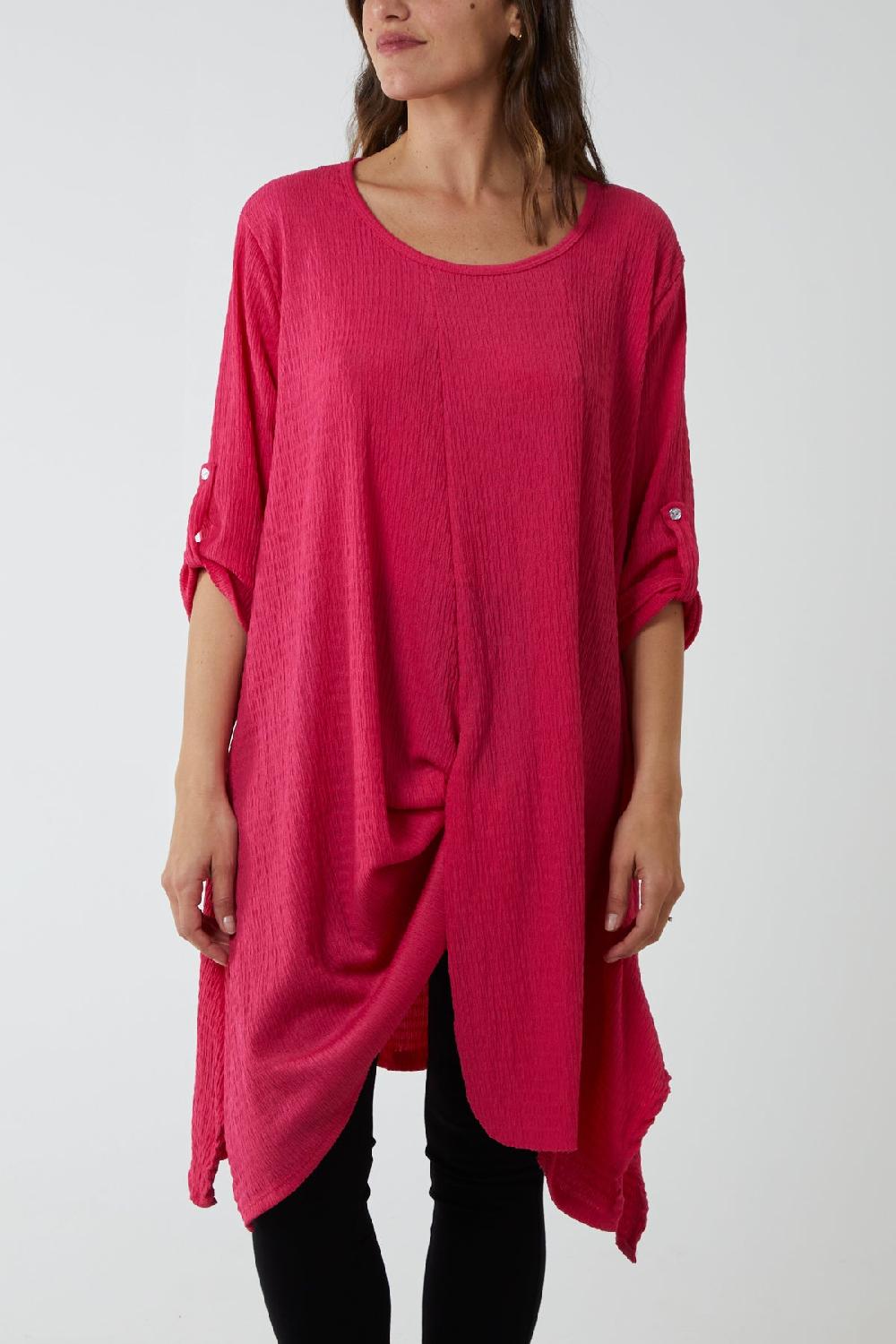 Qed London Asymmetric Hem Tunic Dress