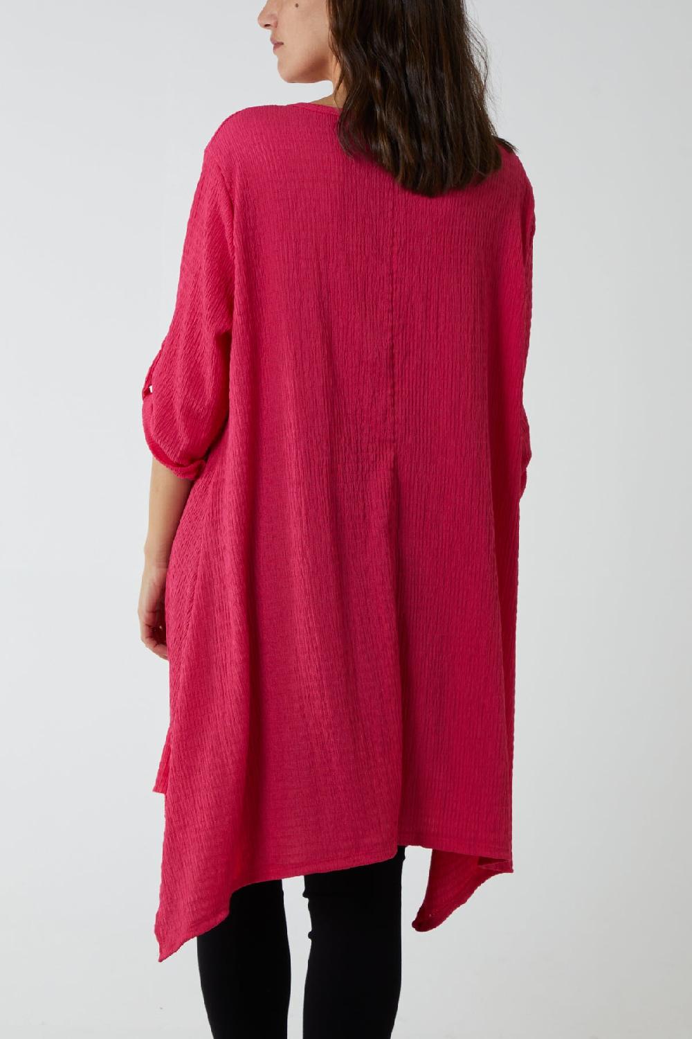 Qed London Asymmetric Hem Tunic Dress