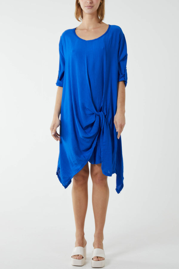 qed london Asymmetric Hem Tunic Dress