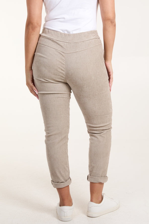 Qed London Baby Corduroy Magic Drawstring Trousers