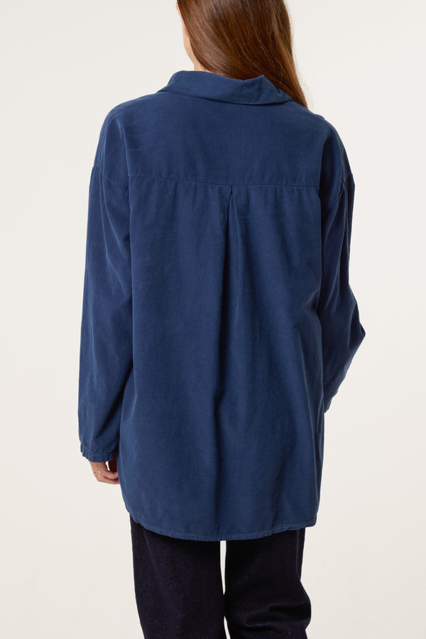 Qed London Baby Corduroy Pure Cotton Shirt