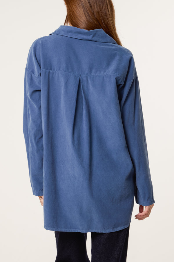 Qed London Baby Corduroy Pure Cotton Shirt