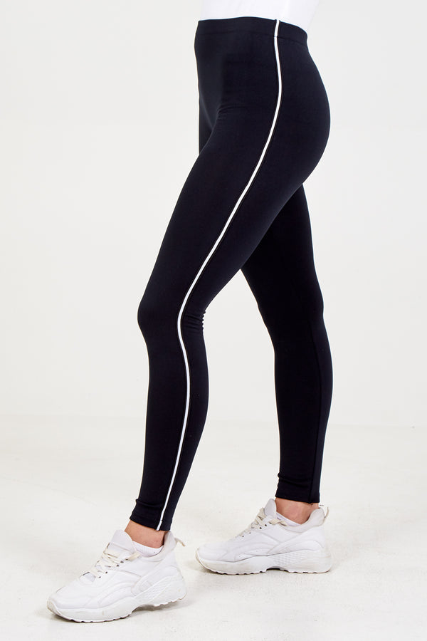 Qed London Basic One Stripe Legging