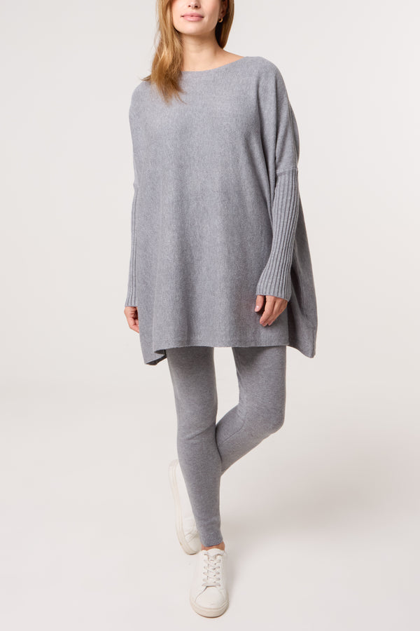 qed london Batwing Jumper & Leggings Knit Co-Ord