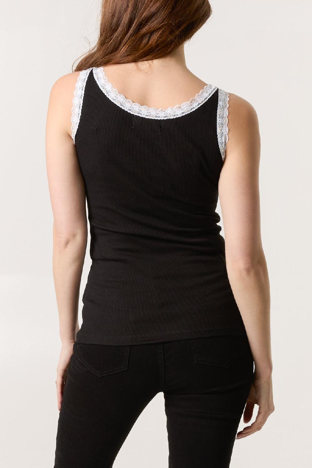 Qed London Beaded Lace Front Vest