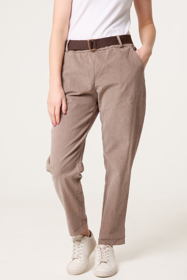 Qed London Belted Baby Corduroy Trousers