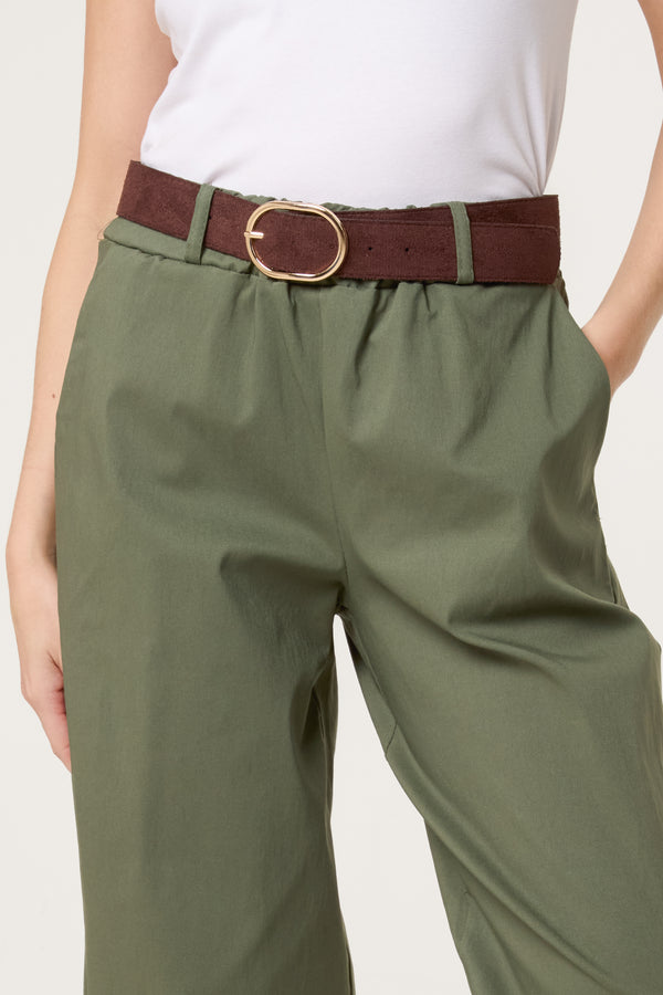 Qed London Bengaline Barrel Leg Magic Trousers