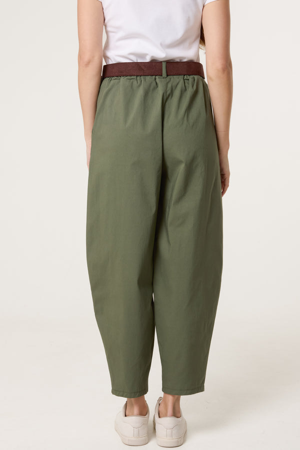 Qed London Bengaline Barrel Leg Magic Trousers