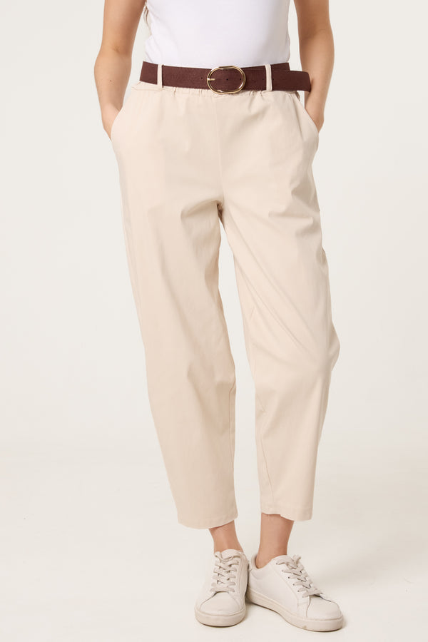 Qed London Bengaline Barrel Leg Magic Trousers