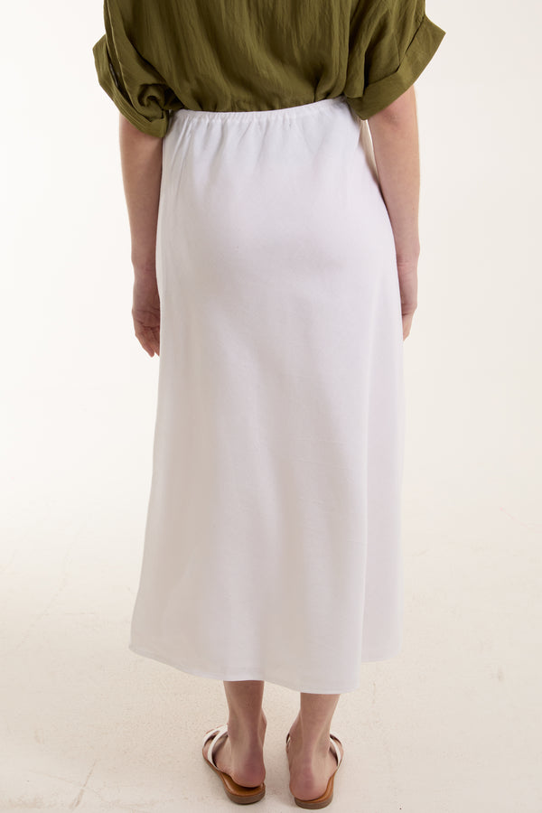 Qed London Bias Cut Midi Skirt